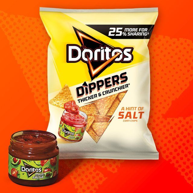 Doritos Dippers Hint of Salt Tortilla Chips Sharing Bag Crisps 230g