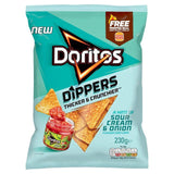 Doritos Dippers Hint of Sour Cream & Onion Tortilla Chips Sharing Bag 230g