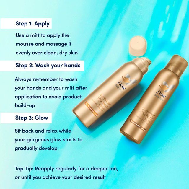 Dove DermaSpa Summer Revived Fair to Medium Gradual Self-Tan Body Mousse 150ml