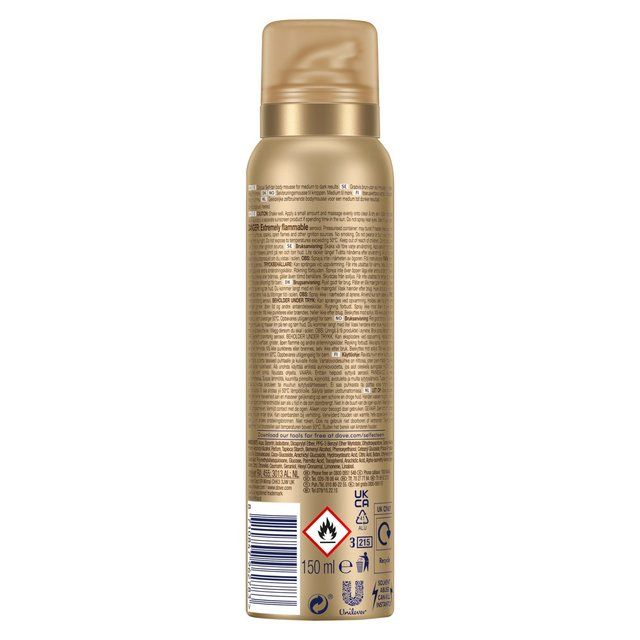 Dove DermaSpa Summer Revived Medium to Dark Gradual Self-Tan Body Mousse 150ml