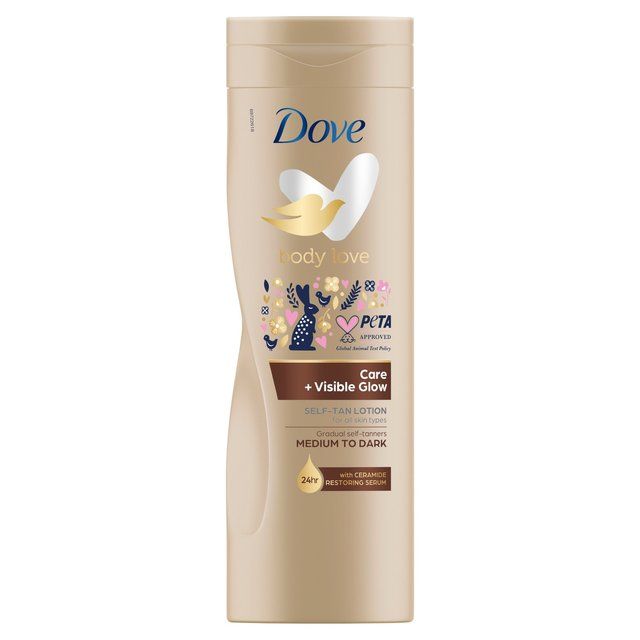 Dove Visible Glow Medium to Dark self tan lotion 400ml