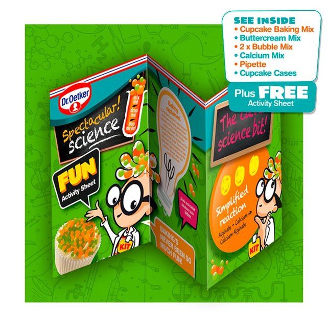 Dr. Oetker Spectacular! Science Squashable Jelly Bubbles Cupcake Mix 325g