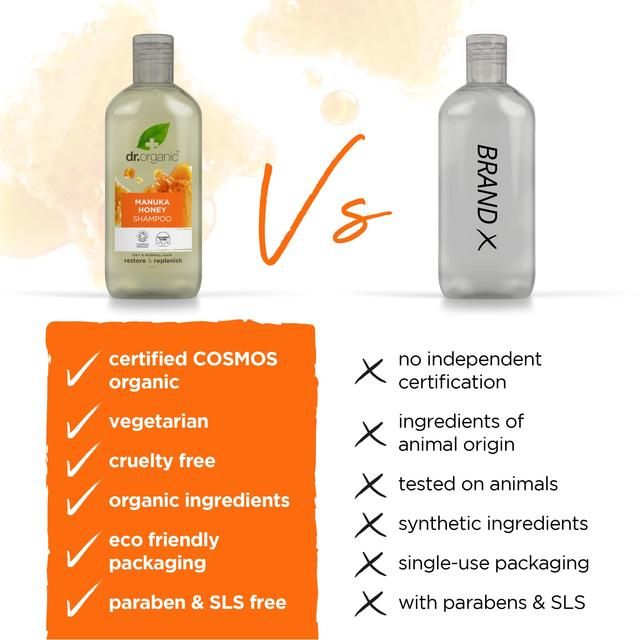 Dr Organic Manuka Honey Shampoo 265ml