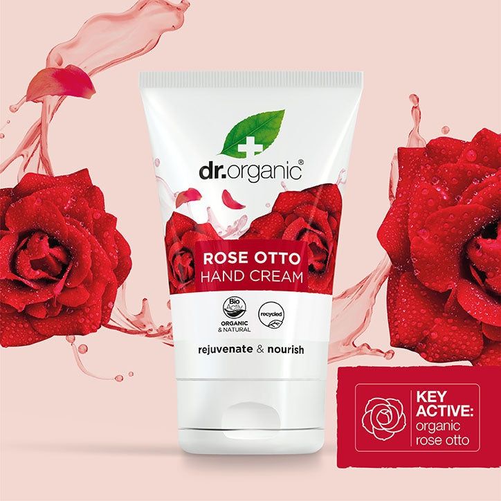 Dr Organic Rose Otto Hand & Nail Cream 125ml