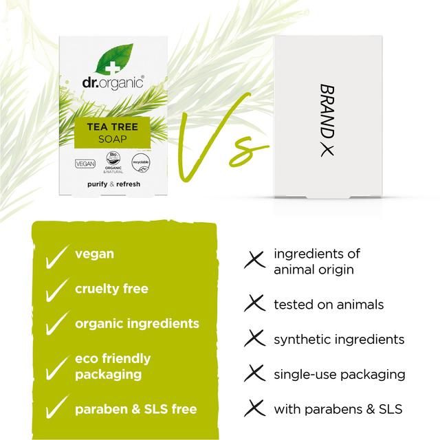 Dr Organic Tea Tree Soap 100g
