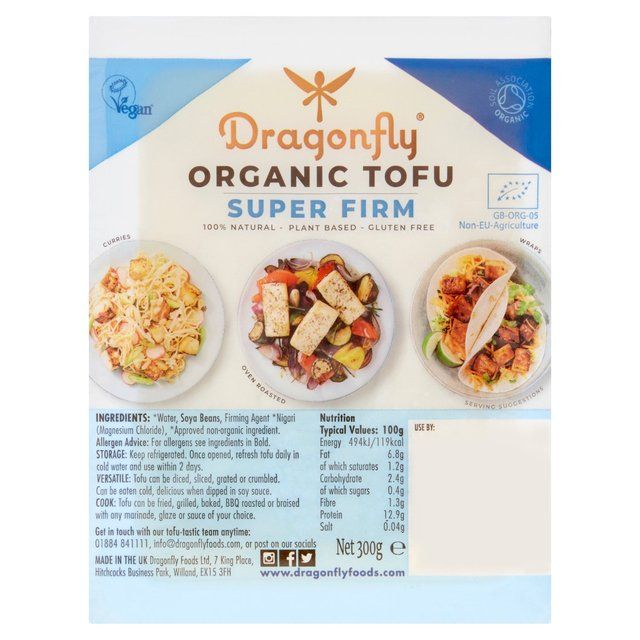 Dragonfly Gluten Free Organic Super Firm Fresh Tofu 300g