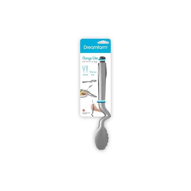 Dreamfarm Clongs Grey Click-lock Serving Tongs