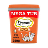 Dreamies Cat Treat Biscuits with Chicken Bulk Mega Tub 350g