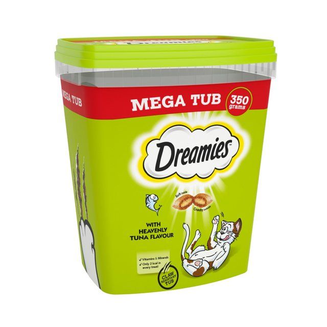 Dreamies Cat Treat Biscuits with Tuna Flavour Bulk Mega Tub 350g