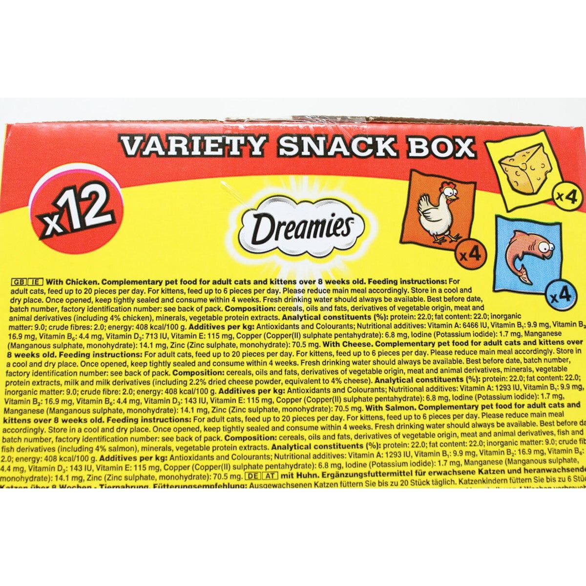 Dreamies Variety Snack Box, 12 x 60g