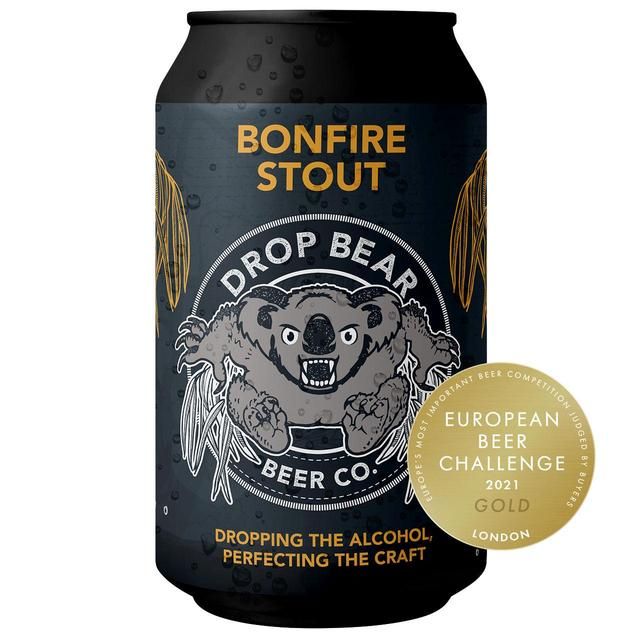 Drop Bear Beer Co. Bonfire Stout 0.5% ABV 330ml