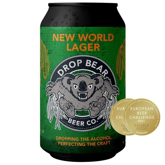 Drop Bear Beer Co. New World Lager 0.5% 330ml