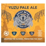 Drop Bear Beer Yuzu Pale Ale Multipack Cans 0.5% 4 x 330ml