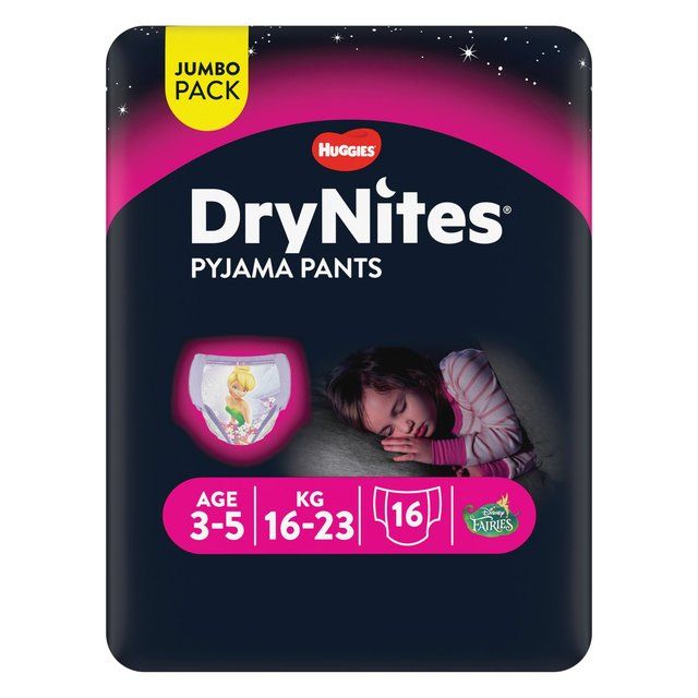 DryNites 3-5 yrs Girls Pyjama Pants Jumbo Pack 16 per pack