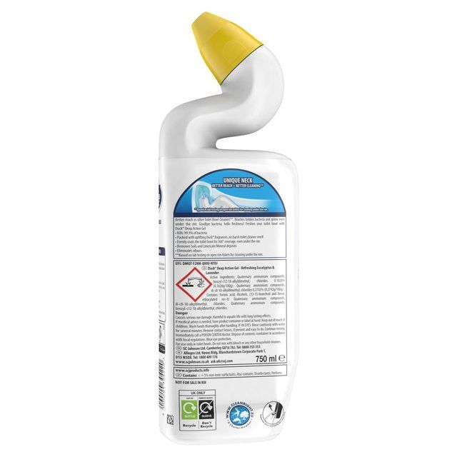 Duck Deep Action Gel Toilet Liquid Lavender & Eucalyptus 750ml