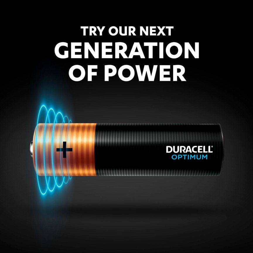 Duracell Optimum Alkaline AA Batteries, pack of 4