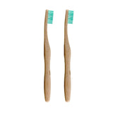 Dr Botanicals Bamboo Toothbrush Green Manual Toothbrush 2 Pack