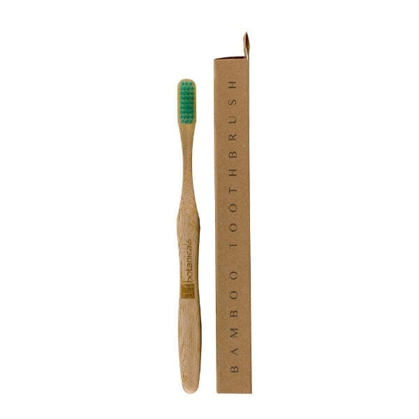 Dr Botanicals Bamboo Toothbrush Green 2 Pack - British product