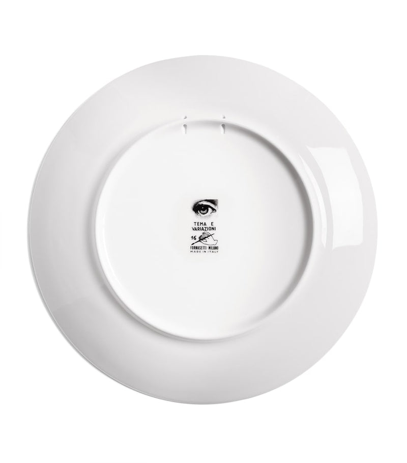Fornasetti Tema e Variazioni No. 16 wall plate 26cm - British product