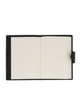 A5 Leather Journal with Refillable Paper Pad and Eyes Motif