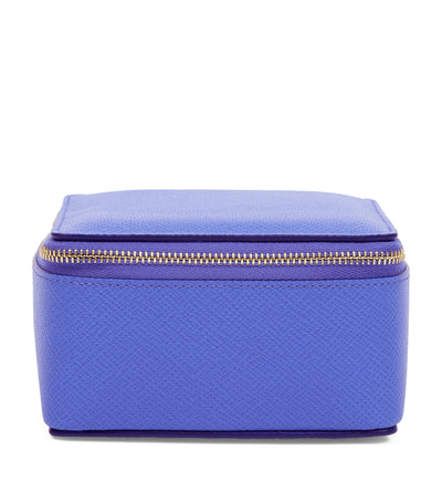 Smythson Large Calfskin Panama Trinket Case Makeup Bag