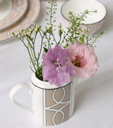 Geometric Print Fine Bone China Milk Jug 235ml UK Made