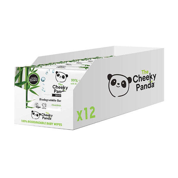 The Cheeky Panda Biodegradable Baby Wipes Bulk Box 12 Packs GOODS Superdrug