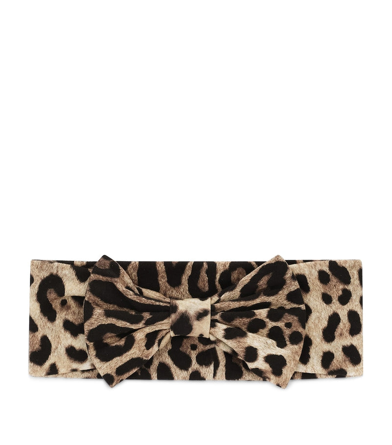Dolce & Gabbana Leopard Print Headband - British product