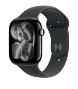 Apple Watch Series 11 Jet Black Aluminium with Black Sport Band Smartwatch 46mm
