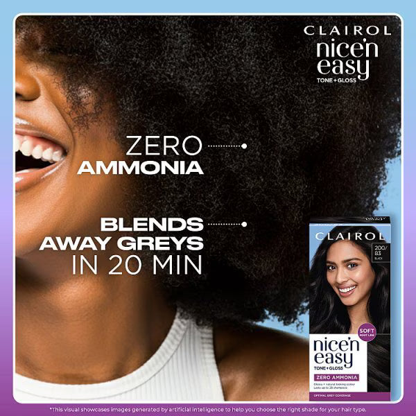 Clairol Nice'n Easy hair dye darkest brown semi permanent - British product