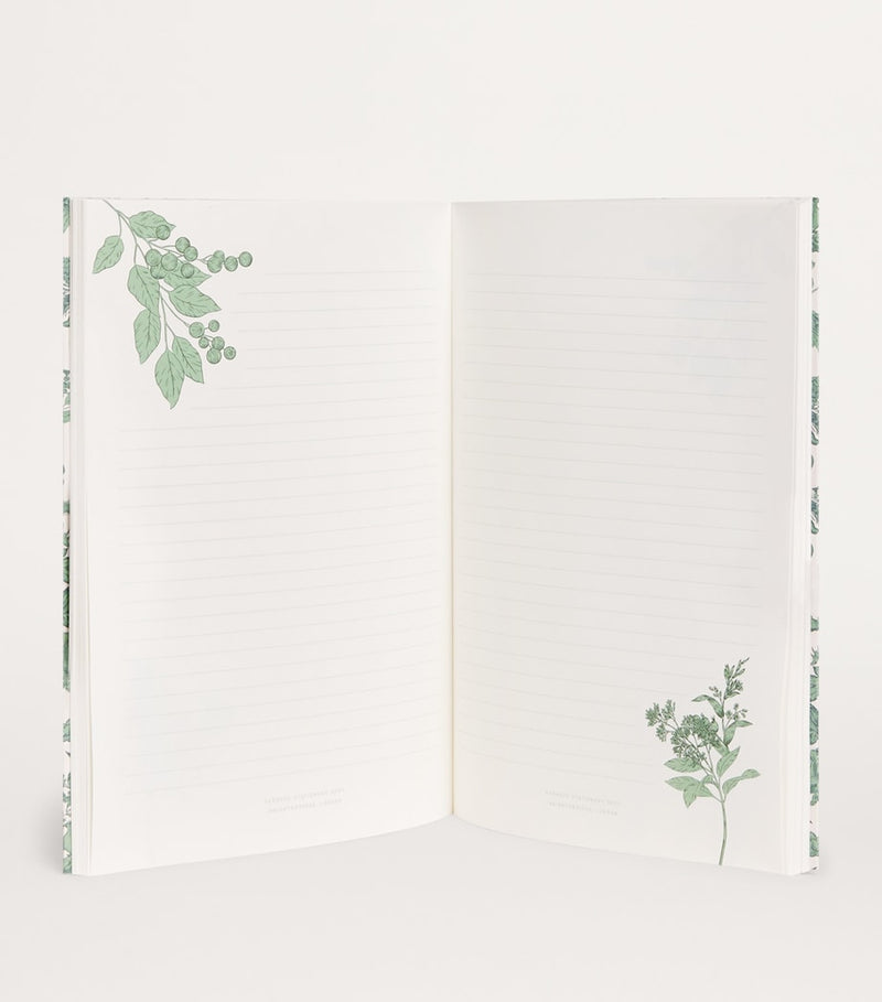 A5 Lined Notebook with Menagerie Pattern 21cm x 15cm