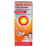 Nurofen for Children Strawberry Ibuprofen Liquid 100ml