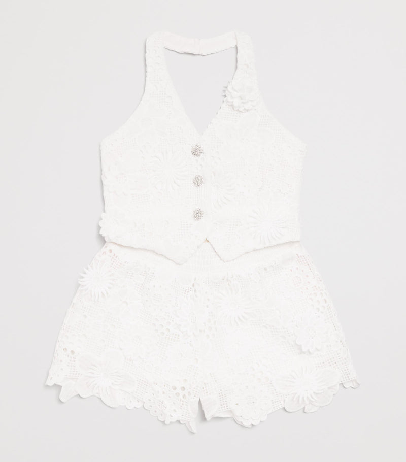 MARLO crocheted halterneck top for ages 2-16, imported from the UK