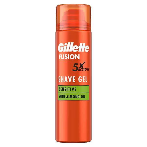Gillette Fusion5 Sensitive Shaving Gel 200ml, UK version