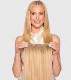 Beauty Works x Huda clip-in hair extensions with volumiser, 18 inch length - British product