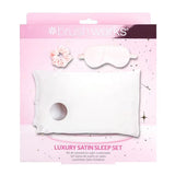 Brushworks Satin Sleep Set Pillowcase Eye Mask Scrunchie 50x75cm