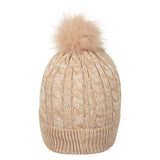 Mountain Warehouse womens pom pom faux fur lined beanie, imported from the UK