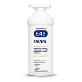 E45 Moisturising Cream for Dry Skin with Pump 500g
