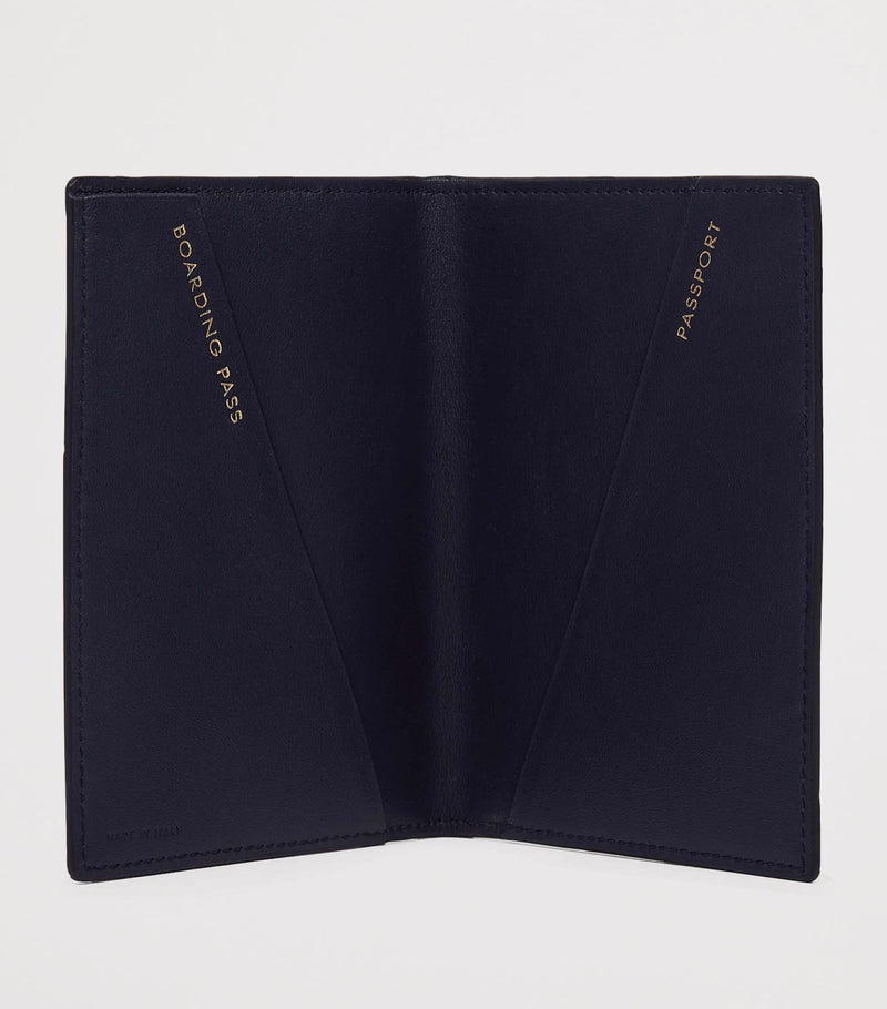 Smythson Panama Leather Stars passport cover (British brand)