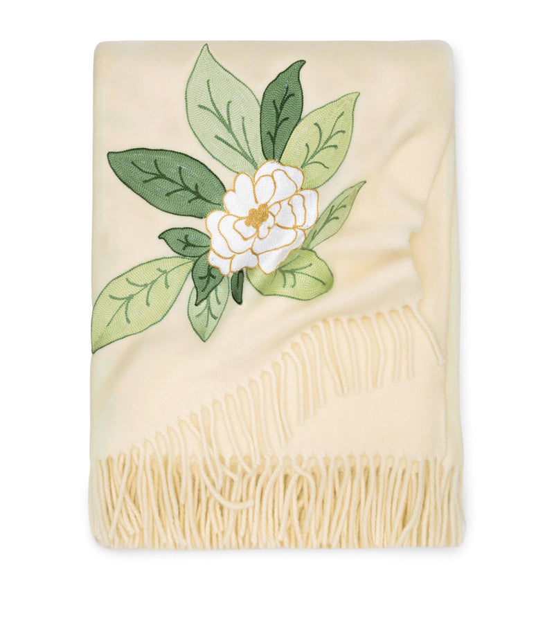 Loretta Caponi Virgin Wool Camelia Throw 132cm x 159cm, UK version