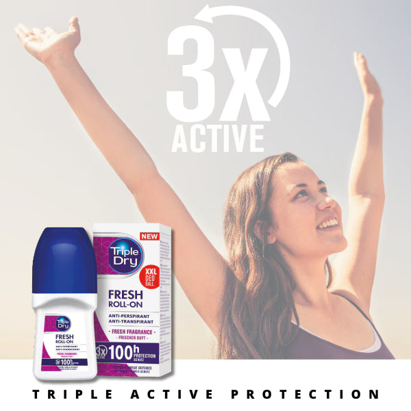 DNR Triple Dry Fresh Roll On 50ml - British product