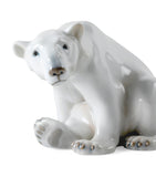 Royal Copenhagen porcelain polar bear figurine 12cm, imported from the UK