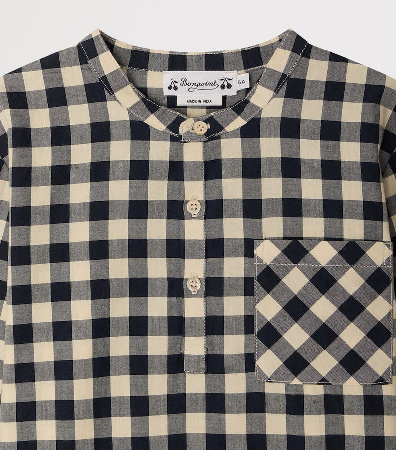 Bonpoint children's cotton check shirt 10-14 years - British product
