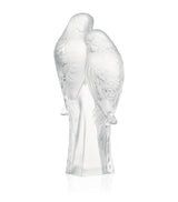 Lalique Crystal Parakeets Sculpture
