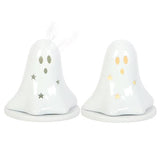 Something Different Ghost Tealight And Incense Cone Holder Ceramic - 10.8cm