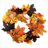 Livingandhome Halloween Wreath LED Lights 35cm, UK version
