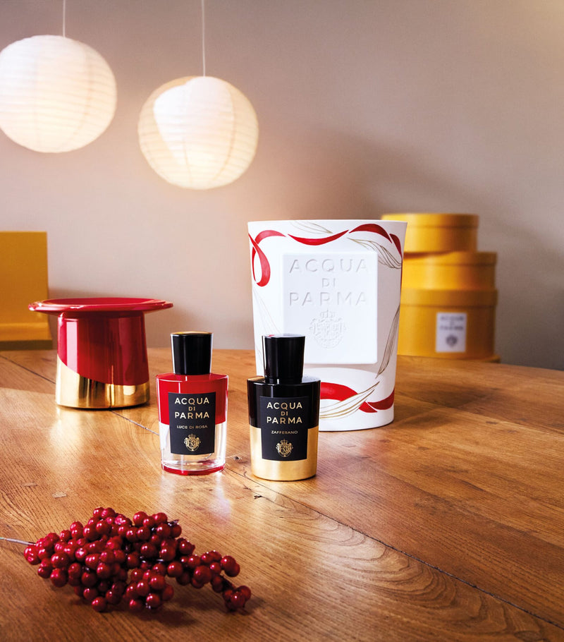 Acqua di Parma candle set Zafferano Luce di Rosa - British product
