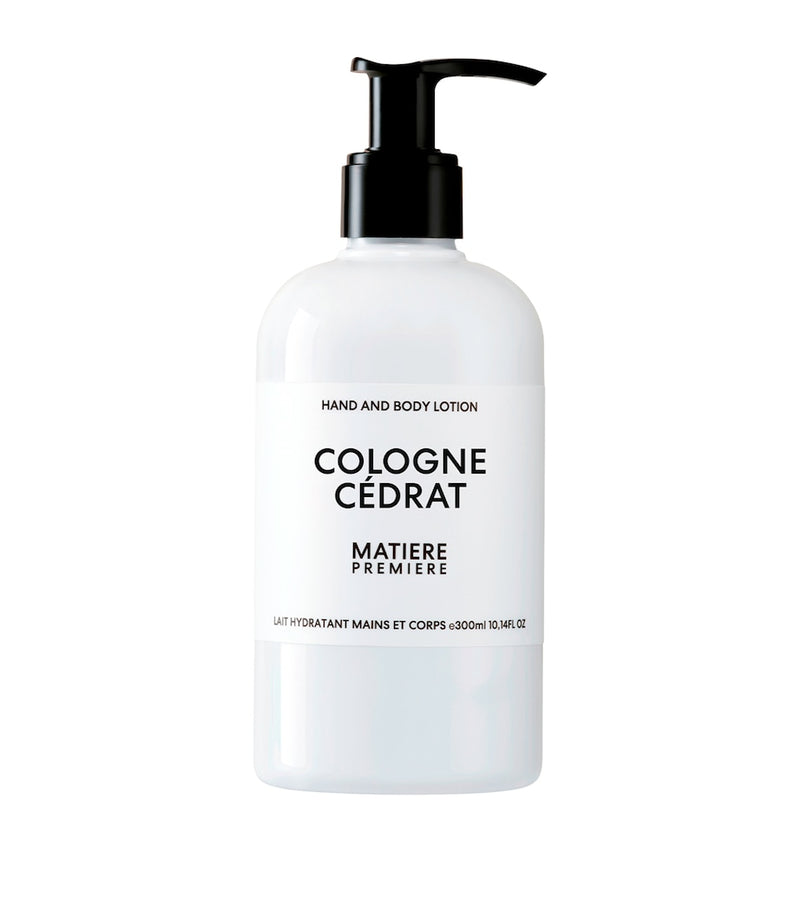 Matiere Premiere Cologne Cédrat hand and body lotion 300ml, imported from the UK