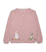 Trotters Cotton Duck and Bunny Intarsia Children's Cardigan (2-5 Years)