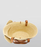 LOEWE Woven Elephant Basket Tote Bag